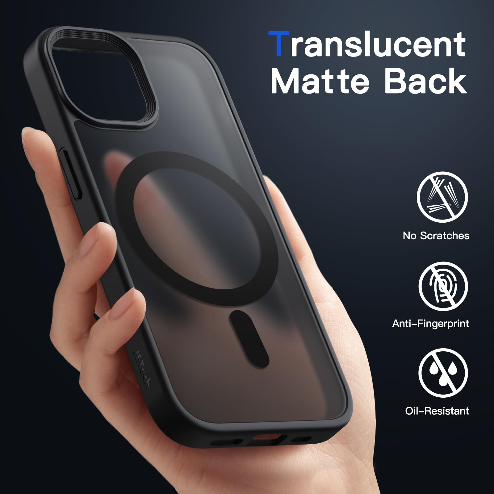 JETech Carcasa Magnetică iPhone 13