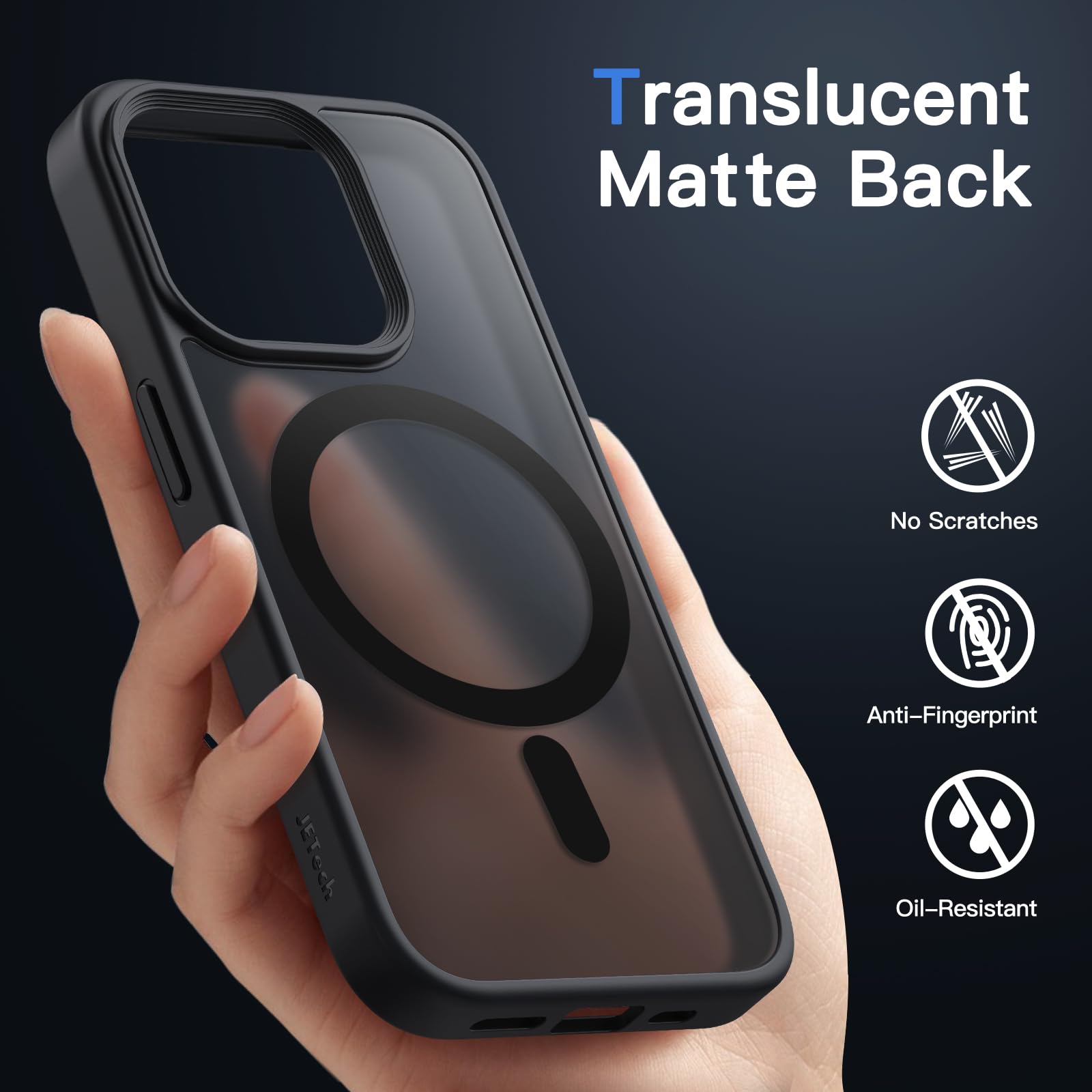 JETech Carcasa Magnetică iPhone 14 Pro